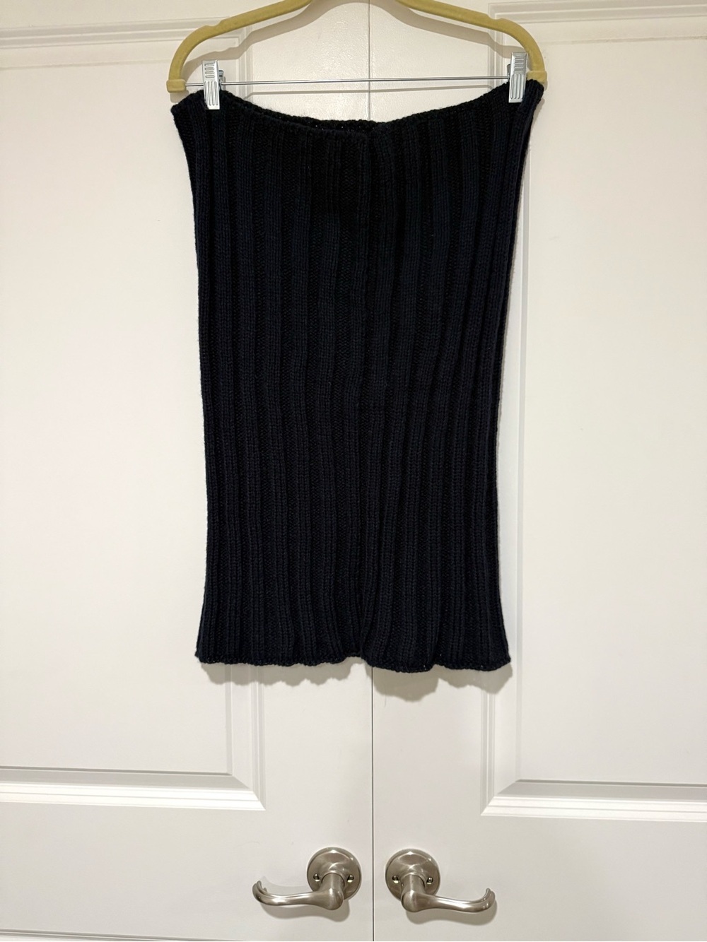 Mossimo Supply Co. Navy Ribbed Knit Infinity Scarf